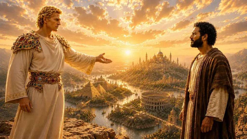 satan tempts jesus