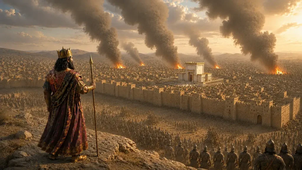 nebuchadnezzar destroys jerusalem